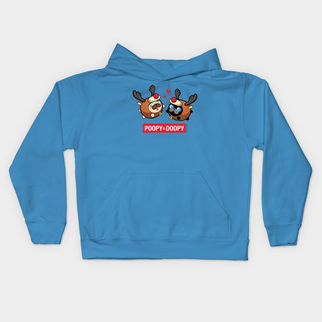 Poopy and Doopy ™ Happy Holidays Kids Hoodie by Poopy_And_Doopy